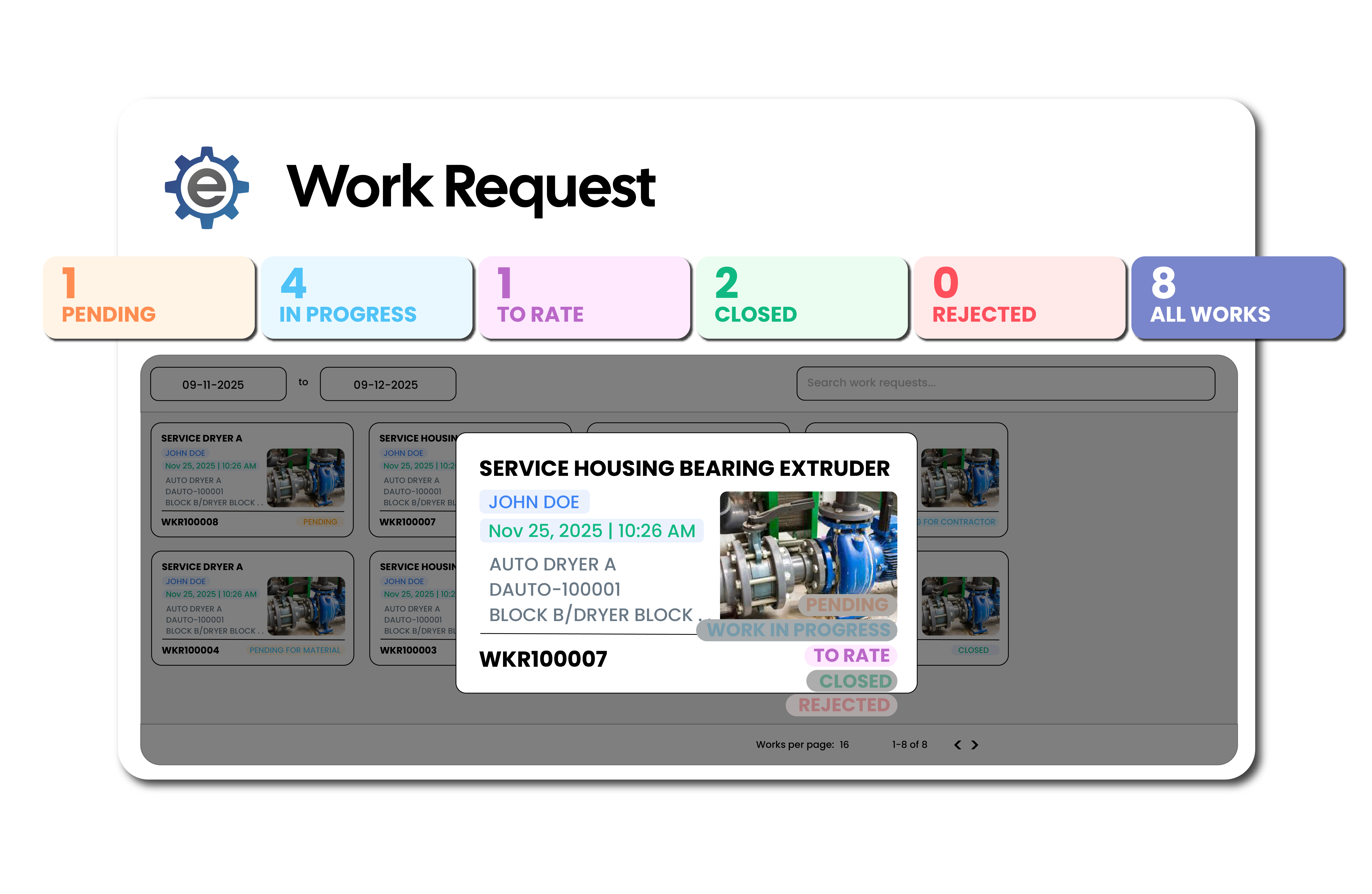 Evantage CMMS Web Work